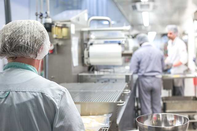 Catering team working