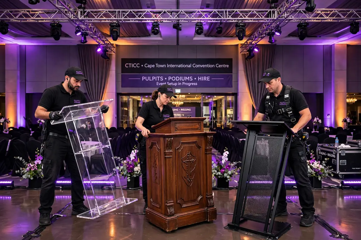 Pulpits and podiums hire